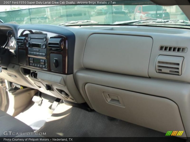Arizona Beige Metallic / Tan 2007 Ford F350 Super Duty Lariat Crew Cab Dually