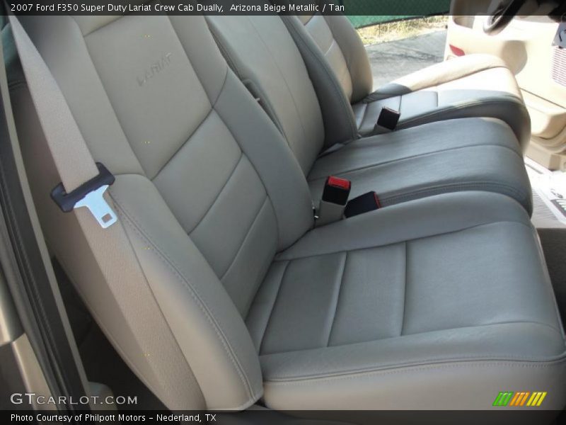 Arizona Beige Metallic / Tan 2007 Ford F350 Super Duty Lariat Crew Cab Dually