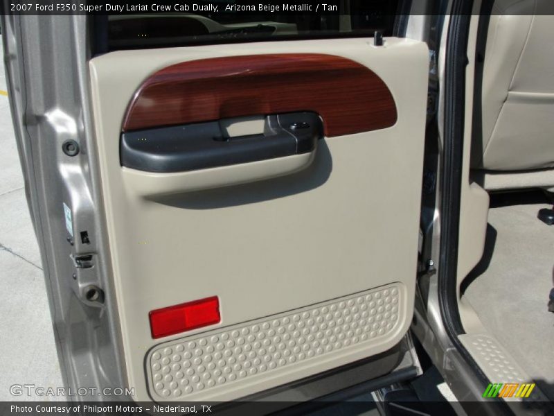 Arizona Beige Metallic / Tan 2007 Ford F350 Super Duty Lariat Crew Cab Dually