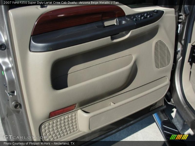 Arizona Beige Metallic / Tan 2007 Ford F350 Super Duty Lariat Crew Cab Dually