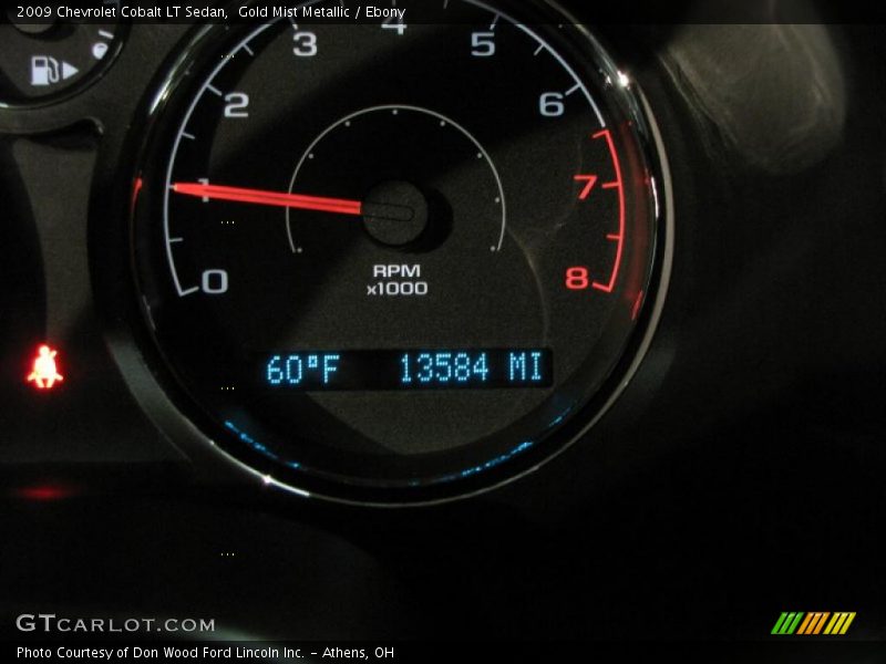 Gold Mist Metallic / Ebony 2009 Chevrolet Cobalt LT Sedan