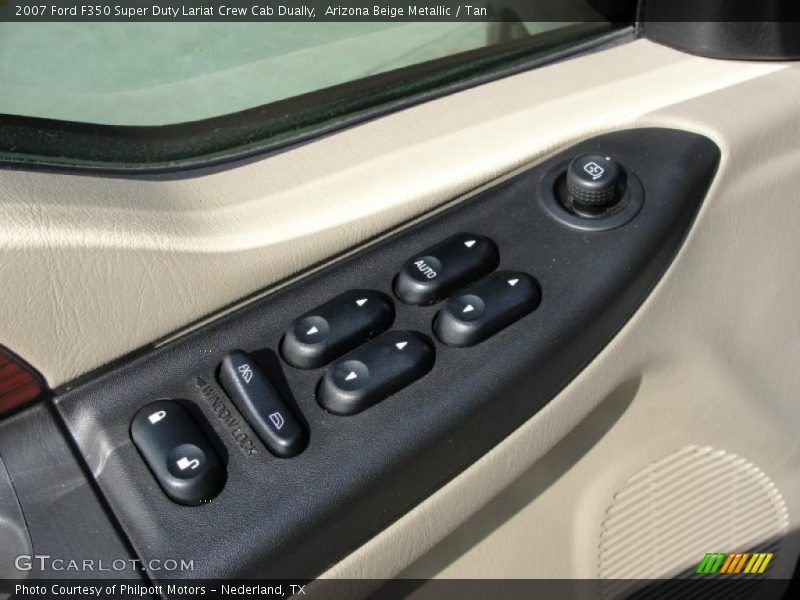 Arizona Beige Metallic / Tan 2007 Ford F350 Super Duty Lariat Crew Cab Dually