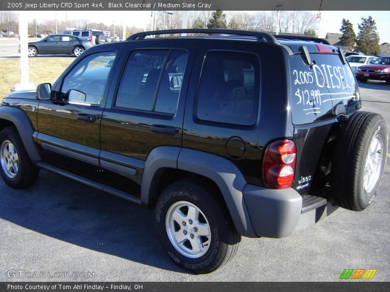 Black Clearcoat / Medium Slate Gray 2005 Jeep Liberty CRD Sport 4x4