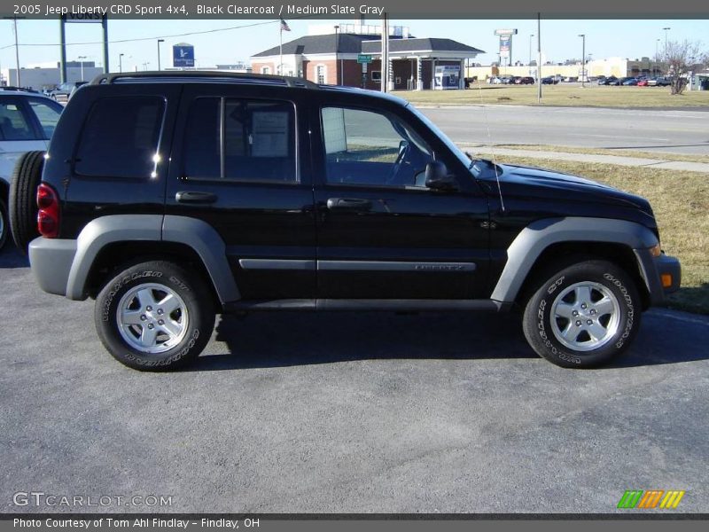 Black Clearcoat / Medium Slate Gray 2005 Jeep Liberty CRD Sport 4x4