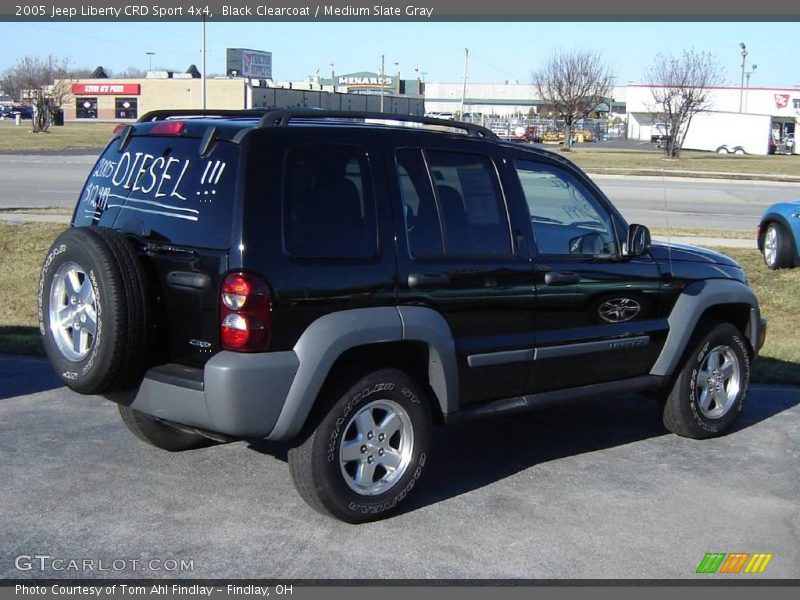 Black Clearcoat / Medium Slate Gray 2005 Jeep Liberty CRD Sport 4x4