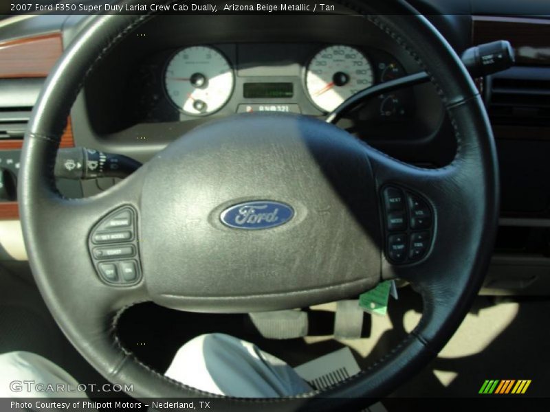Arizona Beige Metallic / Tan 2007 Ford F350 Super Duty Lariat Crew Cab Dually