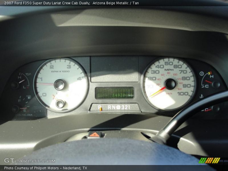 Arizona Beige Metallic / Tan 2007 Ford F350 Super Duty Lariat Crew Cab Dually
