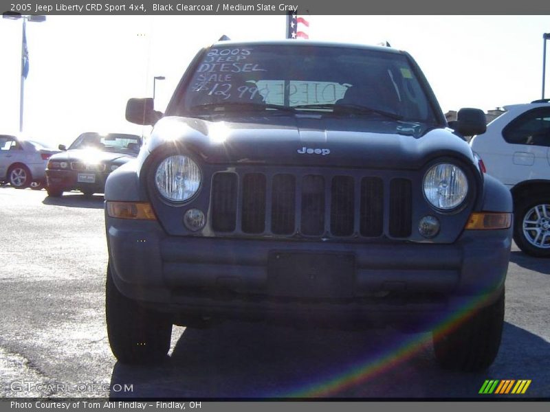 Black Clearcoat / Medium Slate Gray 2005 Jeep Liberty CRD Sport 4x4
