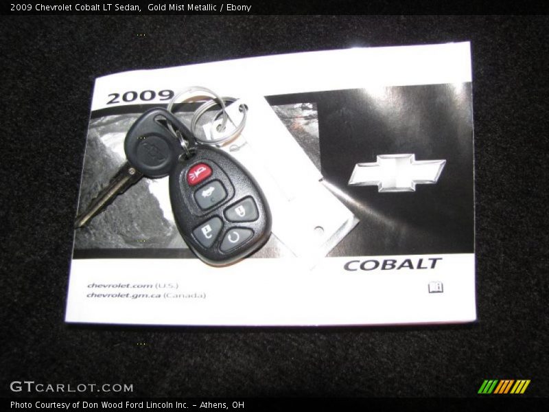 Gold Mist Metallic / Ebony 2009 Chevrolet Cobalt LT Sedan