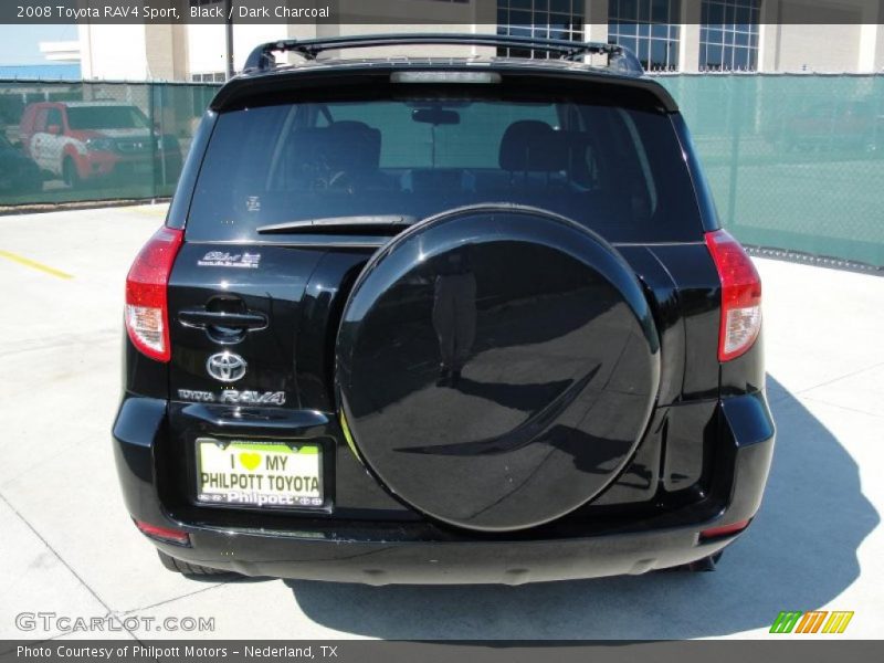Black / Dark Charcoal 2008 Toyota RAV4 Sport