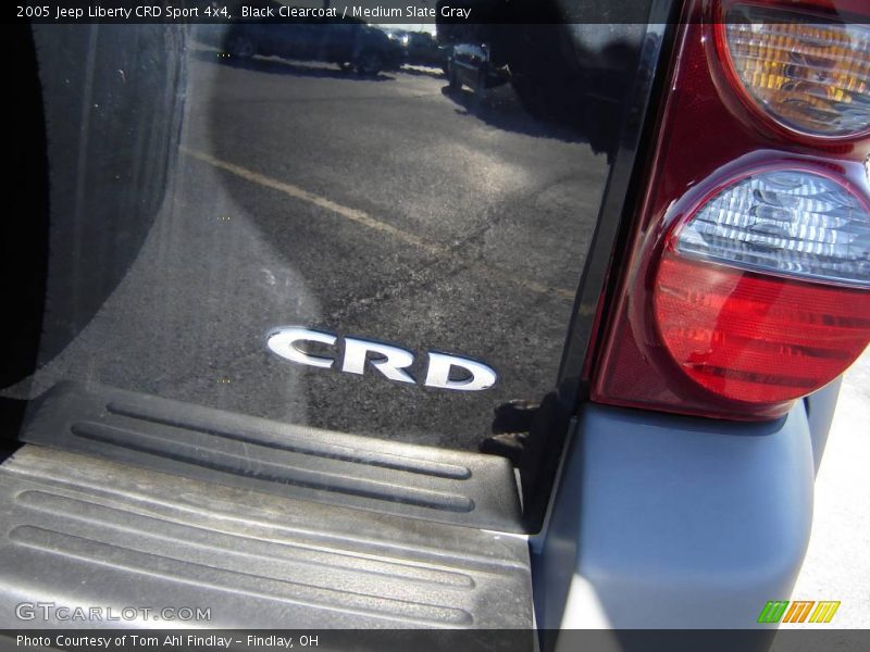 Black Clearcoat / Medium Slate Gray 2005 Jeep Liberty CRD Sport 4x4