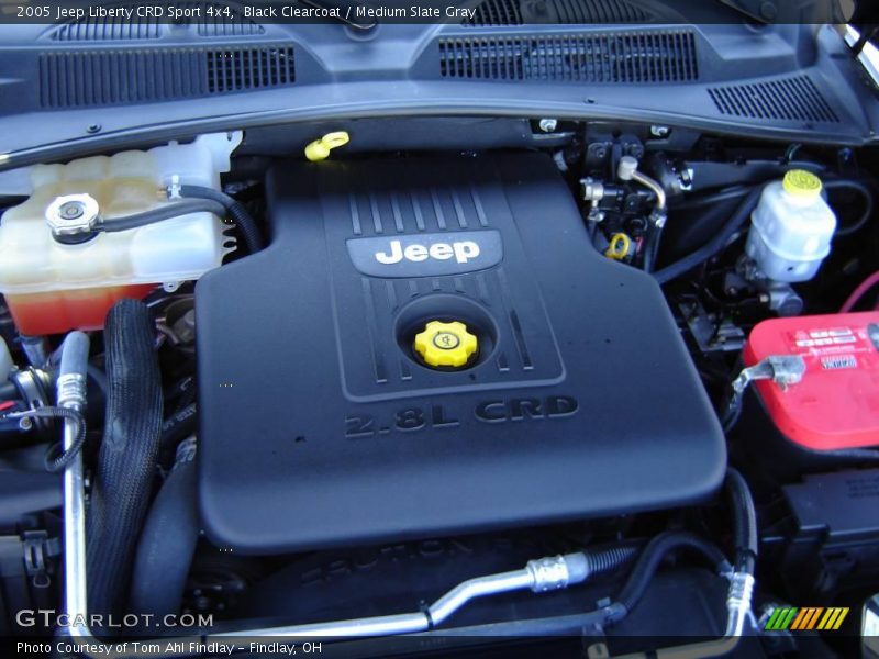 Black Clearcoat / Medium Slate Gray 2005 Jeep Liberty CRD Sport 4x4