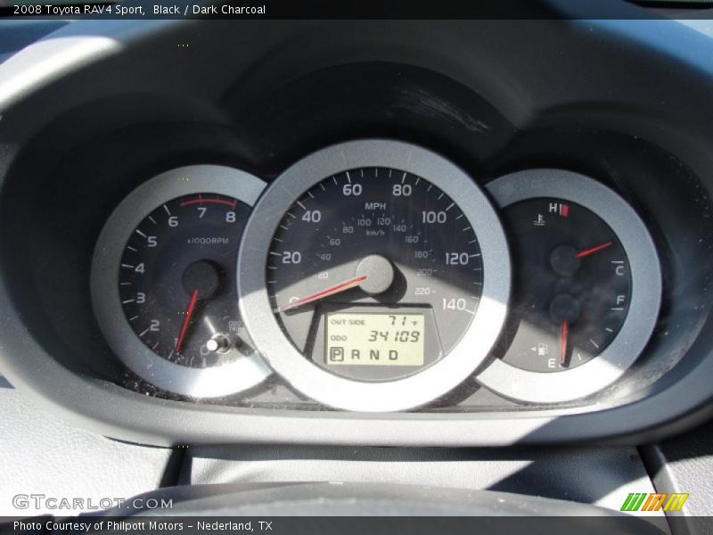 Black / Dark Charcoal 2008 Toyota RAV4 Sport