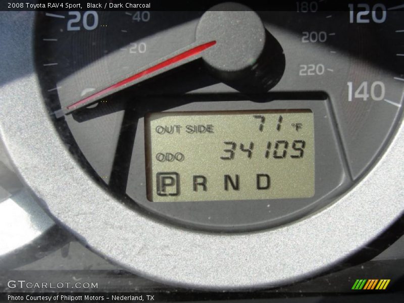 Black / Dark Charcoal 2008 Toyota RAV4 Sport