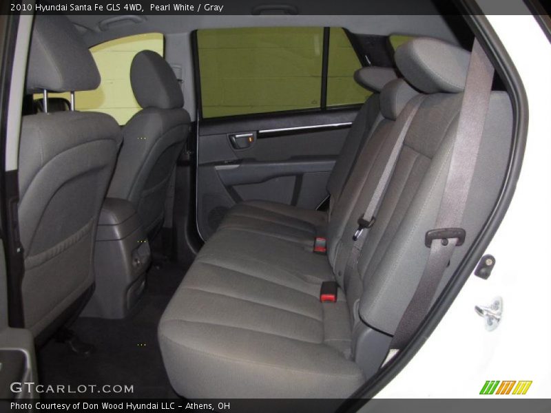 Pearl White / Gray 2010 Hyundai Santa Fe GLS 4WD