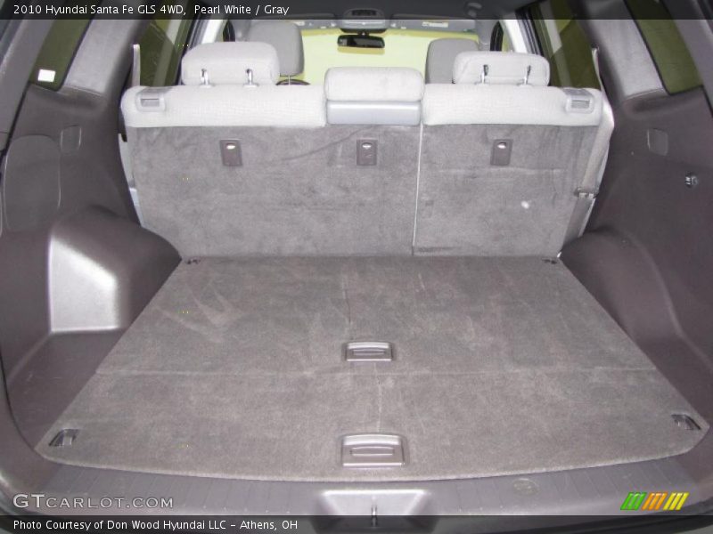 Pearl White / Gray 2010 Hyundai Santa Fe GLS 4WD
