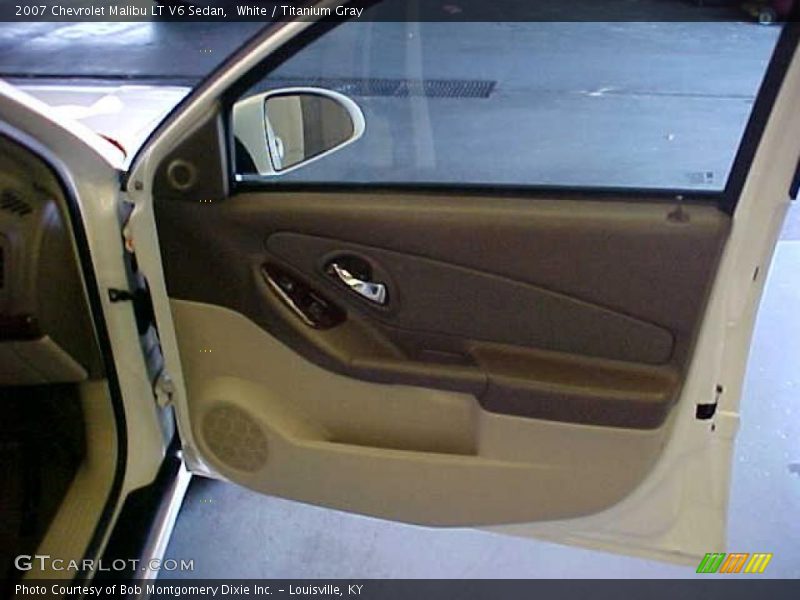 White / Titanium Gray 2007 Chevrolet Malibu LT V6 Sedan