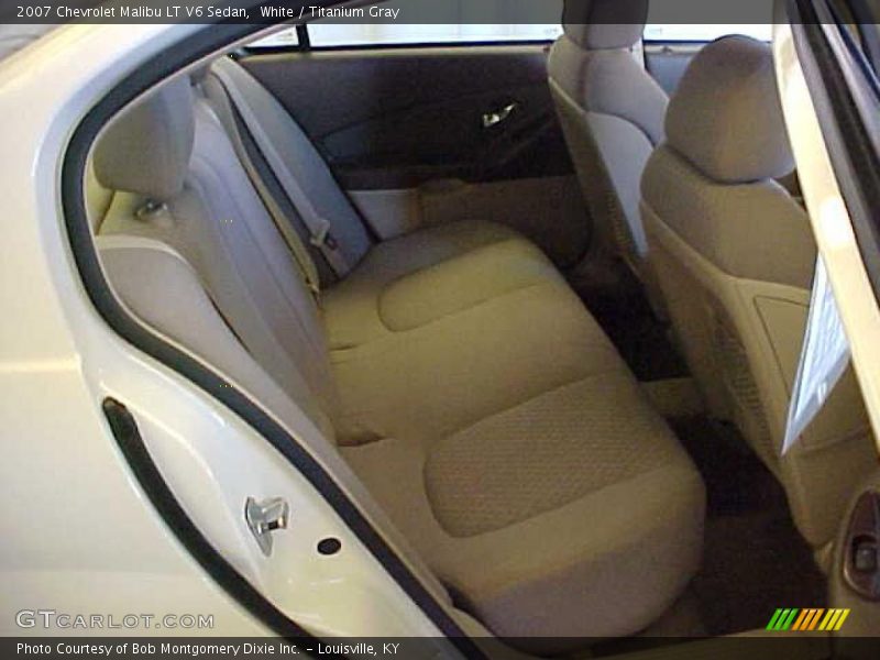 White / Titanium Gray 2007 Chevrolet Malibu LT V6 Sedan