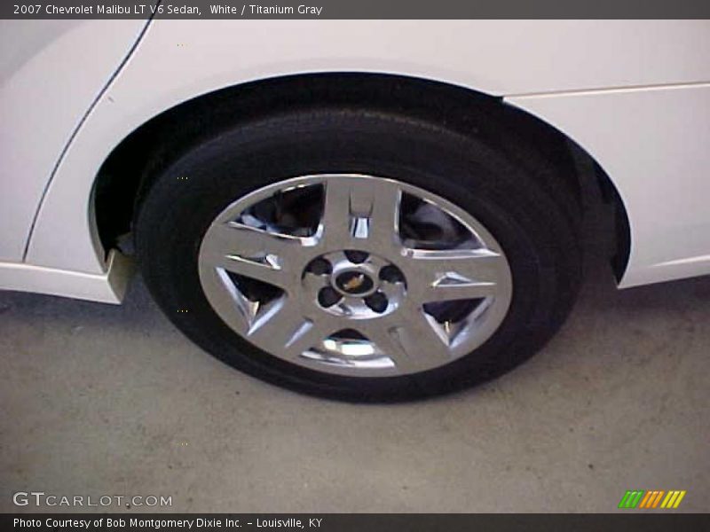 White / Titanium Gray 2007 Chevrolet Malibu LT V6 Sedan