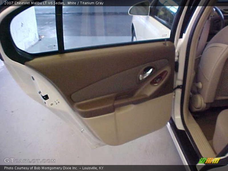 White / Titanium Gray 2007 Chevrolet Malibu LT V6 Sedan