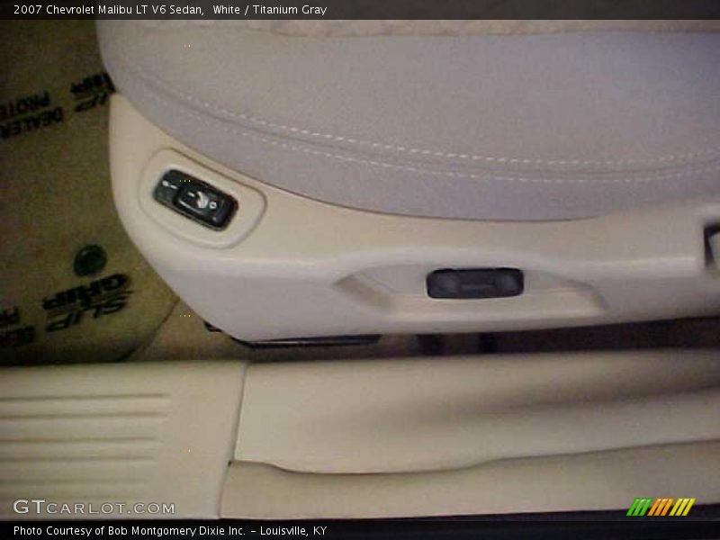 White / Titanium Gray 2007 Chevrolet Malibu LT V6 Sedan