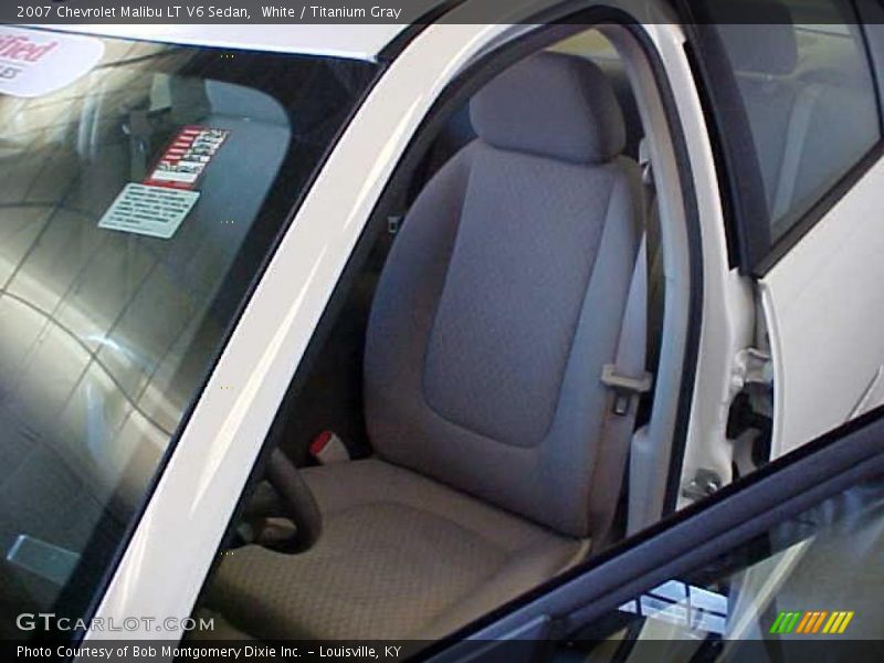 White / Titanium Gray 2007 Chevrolet Malibu LT V6 Sedan