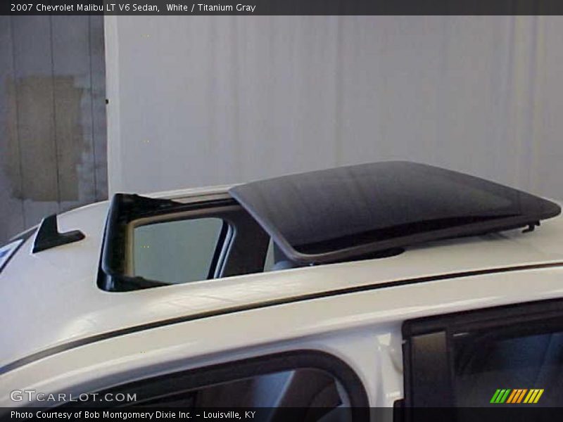 White / Titanium Gray 2007 Chevrolet Malibu LT V6 Sedan