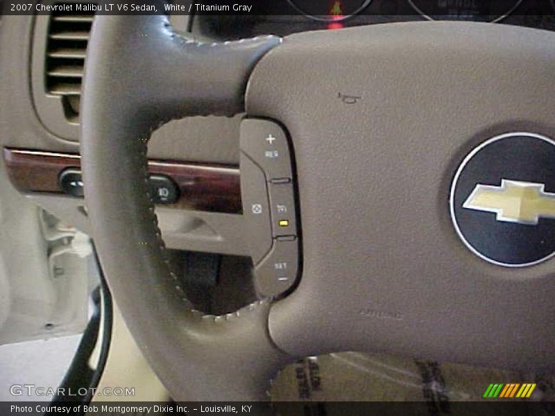 White / Titanium Gray 2007 Chevrolet Malibu LT V6 Sedan