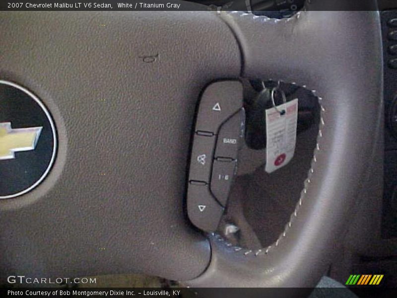 White / Titanium Gray 2007 Chevrolet Malibu LT V6 Sedan