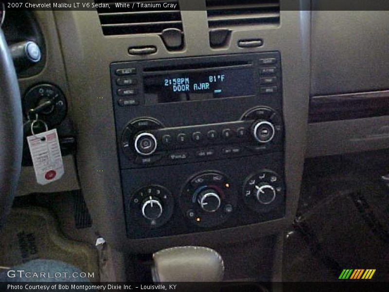 White / Titanium Gray 2007 Chevrolet Malibu LT V6 Sedan