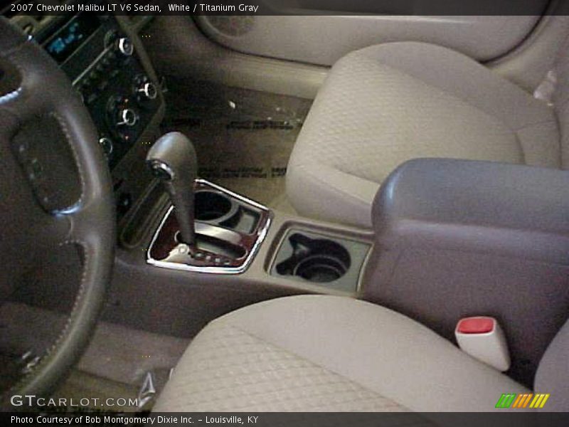 White / Titanium Gray 2007 Chevrolet Malibu LT V6 Sedan