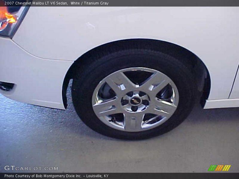 White / Titanium Gray 2007 Chevrolet Malibu LT V6 Sedan