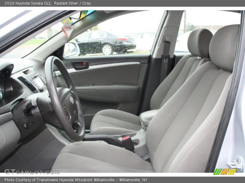 Radiant Silver / Gray 2010 Hyundai Sonata GLS