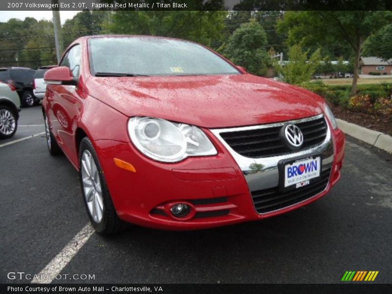Paprika Red Metallic / Titan Black 2007 Volkswagen Eos 2.0T