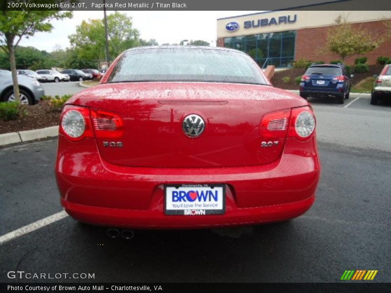 Paprika Red Metallic / Titan Black 2007 Volkswagen Eos 2.0T