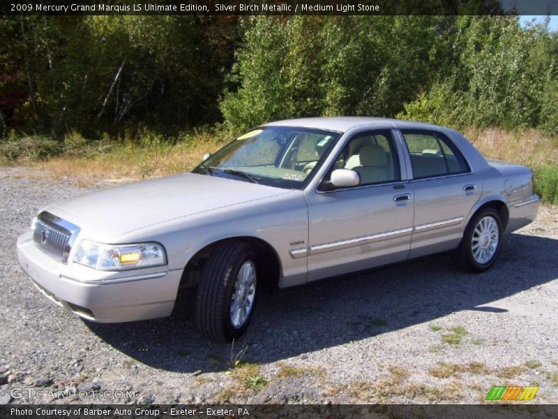 Silver Birch Metallic / Medium Light Stone 2009 Mercury Grand Marquis LS Ultimate Edition