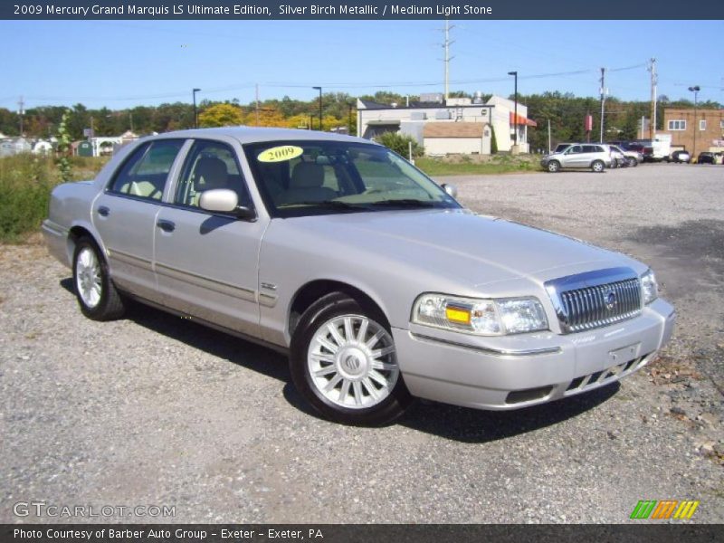 Silver Birch Metallic / Medium Light Stone 2009 Mercury Grand Marquis LS Ultimate Edition