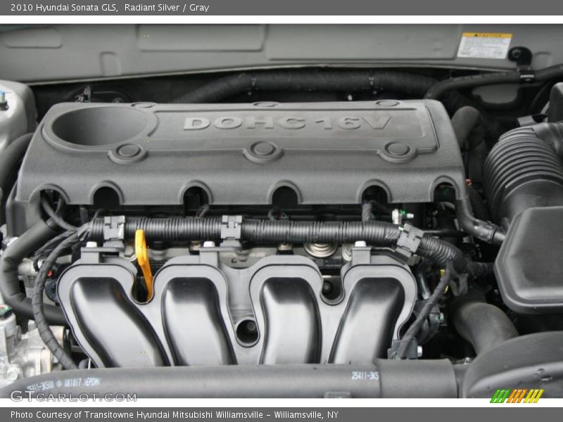 Radiant Silver / Gray 2010 Hyundai Sonata GLS