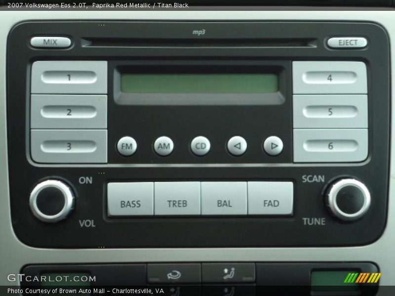 Paprika Red Metallic / Titan Black 2007 Volkswagen Eos 2.0T