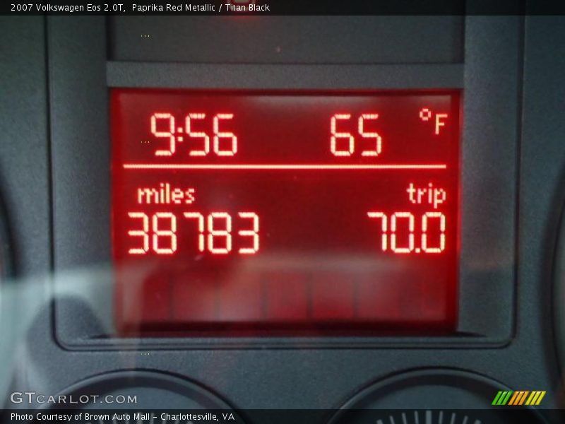 Paprika Red Metallic / Titan Black 2007 Volkswagen Eos 2.0T