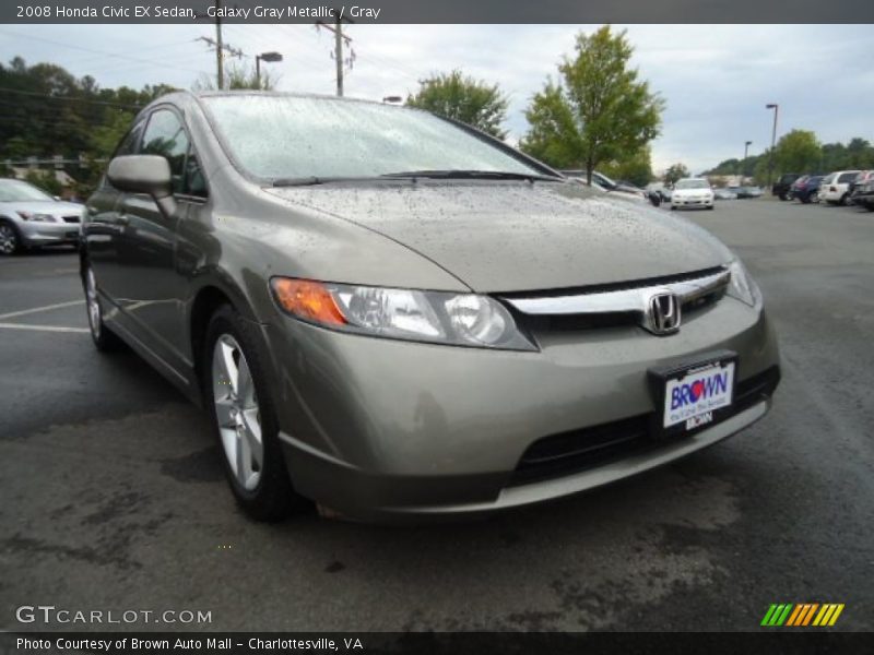 Galaxy Gray Metallic / Gray 2008 Honda Civic EX Sedan