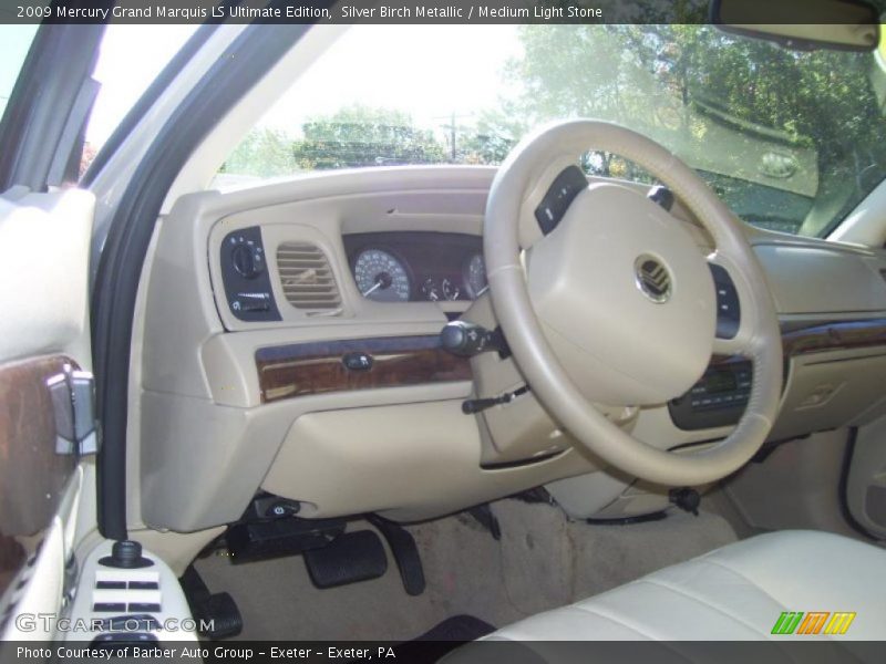 Silver Birch Metallic / Medium Light Stone 2009 Mercury Grand Marquis LS Ultimate Edition