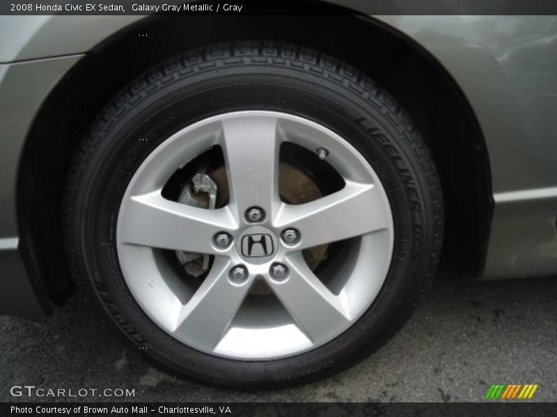 Galaxy Gray Metallic / Gray 2008 Honda Civic EX Sedan