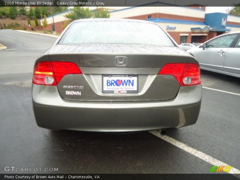 Galaxy Gray Metallic / Gray 2008 Honda Civic EX Sedan