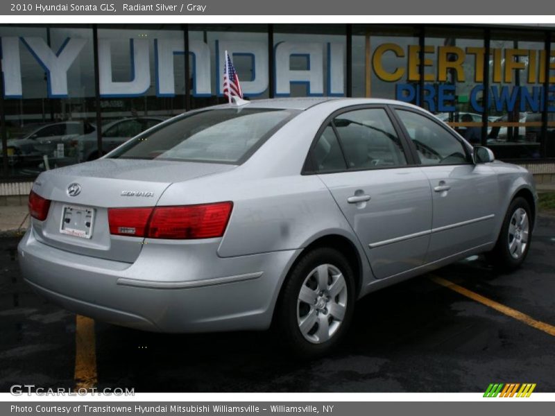 Radiant Silver / Gray 2010 Hyundai Sonata GLS