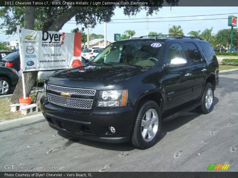 Black Granite Metallic / Light Cashmere/Dark Cashmere 2011 Chevrolet Tahoe LT