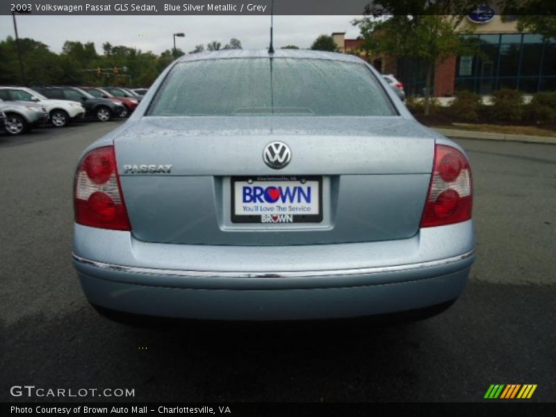 Blue Silver Metallic / Grey 2003 Volkswagen Passat GLS Sedan