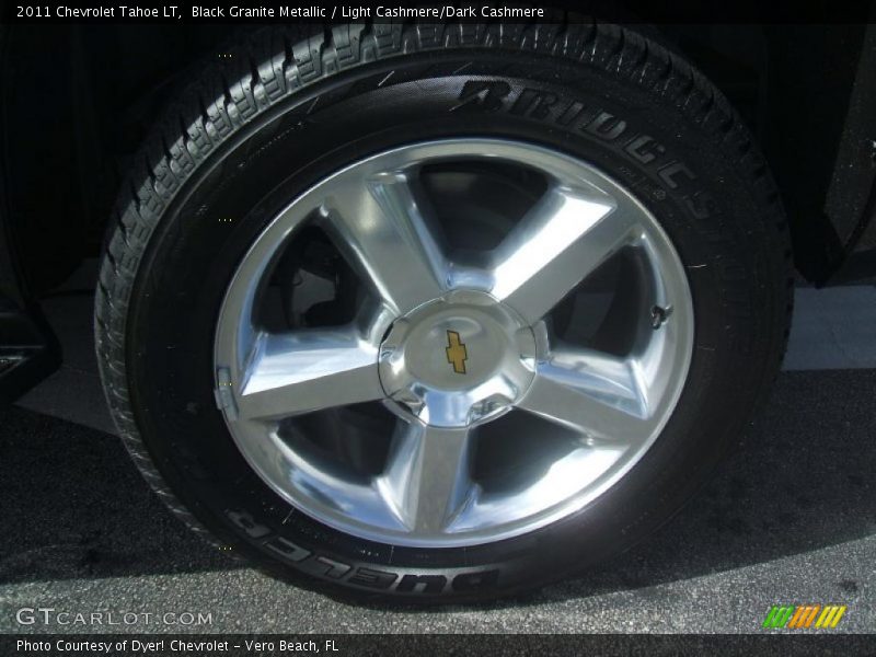 Black Granite Metallic / Light Cashmere/Dark Cashmere 2011 Chevrolet Tahoe LT