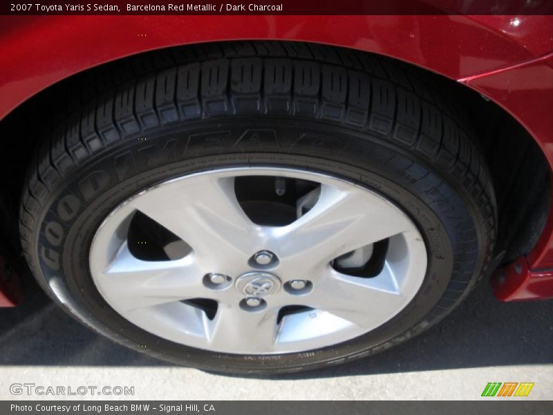 Barcelona Red Metallic / Dark Charcoal 2007 Toyota Yaris S Sedan