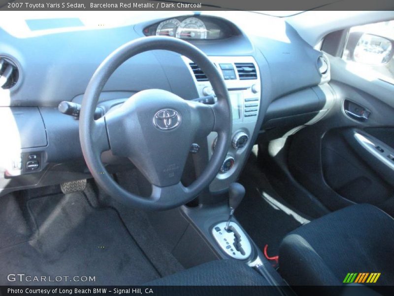 Barcelona Red Metallic / Dark Charcoal 2007 Toyota Yaris S Sedan